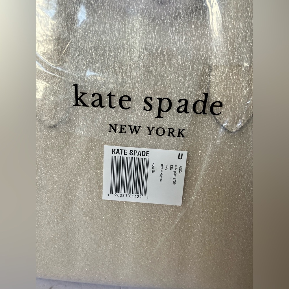 Kate Spade CROSSGRAIN Leather Crossbody Tote Satchel Color: Suite Ivory NEW - Picture 3 of 4